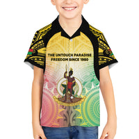 Vanuatu Independence Day Family Matching Mermaid Dress and Hawaiian Shirt The Untouched Paradise