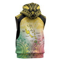 Vanuatu Independence Day Sleeveless Zip Hoodie The Untouched Paradise