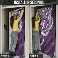 Hawaii Queen Liliuokalani Door Cover Hawaiian Maile Lei Flag Style LT05 - Polynesian Pride