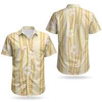 Hawaii Queen Liliuokalani Couples Matching Mermaid Dress and Hawaiian Shirt Gold Lei Pua Kalaunu LT05 - Polynesian Pride