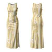 Hawaii Queen Liliuokalani Couples Matching Tank Maxi Dress and Hawaiian Shirt Gold Lei Pua Kalaunu LT05 - Polynesian Pride
