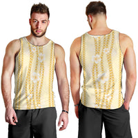 Hawaii Queen Liliuokalani Men Tank Top Gold Lei Pua Kalaunu LT05 - Polynesian Pride