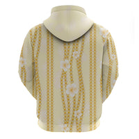 Hawaii Queen Liliuokalani Zip Hoodie Gold Lei Pua Kalaunu LT05 - Polynesian Pride