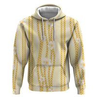 Hawaii Queen Liliuokalani Zip Hoodie Gold Lei Pua Kalaunu LT05 Pullover Hoodie Gold - Polynesian Pride