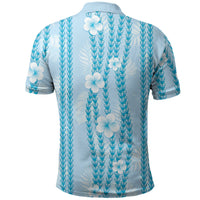 Hawaii Queen Liliuokalani Polo Shirt Blue Lei Pua Kalaunu LT05 - Polynesian Pride