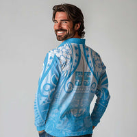 Fiji Day Long Sleeve Polo Shirt 55th Anniversary Forever Fiji - Polynesian Pride