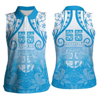 Fiji Day Women Sleeveless Polo Shirt 55th Anniversary Forever Fiji - Polynesian Pride