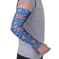 Fiji Masi Tapa Arm Sleeves Coat Of Arms - Polynesian Pride