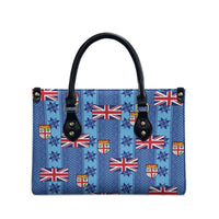 Fiji Masi Tapa Leather Bag Coat Of Arms - Polynesian Pride