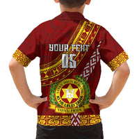 Custom Vavau High School Hawaiian Shirt Tongan Kupesi Pattern LT05 - Polynesian Pride