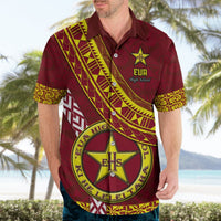 Custom Eua High School Hawaiian Shirt Tongan Kupesi Pattern LT05 - Polynesian Pride