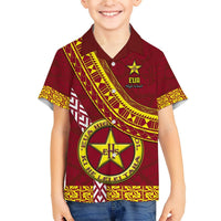 Custom Eua High School Hawaiian Shirt Tongan Kupesi Pattern LT05 - Polynesian Pride