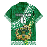 Custom Saineha High School Hawaiian Shirt Tongan Kupesi Pattern LT05 - Polynesian Pride