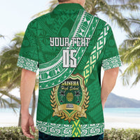 Custom Saineha High School Hawaiian Shirt Tongan Kupesi Pattern LT05 - Polynesian Pride