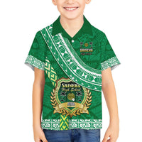 Custom Saineha High School Hawaiian Shirt Tongan Kupesi Pattern LT05 - Polynesian Pride