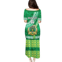 Custom Saineha High School Puletasi Tongan Kupesi Pattern LT05 - Polynesian Pride