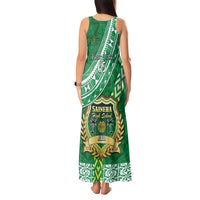 Custom Saineha High School Tank Maxi Dress Tongan Kupesi Pattern LT05 - Polynesian Pride