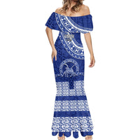Custom Tupou College Mermaid Dress Tongan Kupesi Pattern LT05 - Polynesian Pride