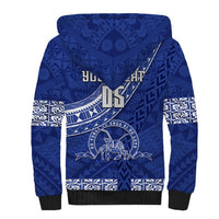 Custom Tupou College Sherpa Hoodie Tongan Kupesi Pattern LT05 - Polynesian Pride