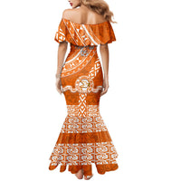 Custom Tailulu College Mermaid Dress Tongan Kupesi Pattern LT05 - Polynesian Pride