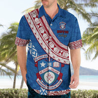 Custom Apifoou College Hawaiian Shirt Tongan Kupesi Pattern LT05 - Polynesian Pride