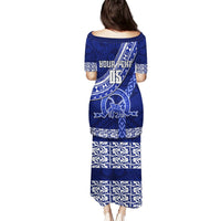 Custom Queen Salote College Puletasi Tongan Kupesi Pattern LT05 - Polynesian Pride