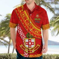 Custom Kolisi Tonga Hawaiian Shirt Tongan Kupesi Pattern LT05 - Polynesian Pride
