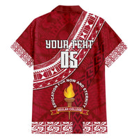 Custom Beulah College Hawaiian Shirt Tongan Kupesi Pattern LT05 - Polynesian Pride