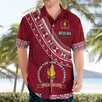 Custom Beulah College Hawaiian Shirt Tongan Kupesi Pattern LT05 - Polynesian Pride