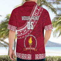 Custom Beulah College Hawaiian Shirt Tongan Kupesi Pattern LT05 - Polynesian Pride