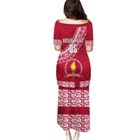 Custom Beulah College Puletasi Tongan Kupesi Pattern LT05 - Polynesian Pride