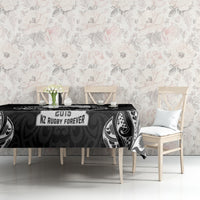 New Zealand Rugby Tablecloth The Haka With Champions Cup LT05 - Polynesian Pride