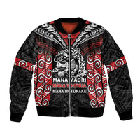Aotearoa Mana Maori Bomber Jacket Toitu Te Tiriti