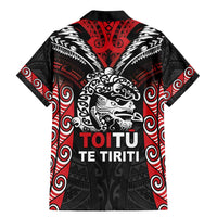 Aotearoa Mana Maori Family Matching Mermaid Dress and Hawaiian Shirt Toitu Te Tiriti LT05 - Polynesian Pride