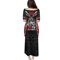 Aotearoa Mana Maori Family Matching Puletasi and Hawaiian Shirt Toitu Te Tiriti LT05 - Polynesian Pride
