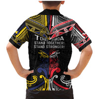 Tokelau And Aotearoa Family Matching Mermaid Dress and Hawaiian Shirt Together For Te Tiriti O Waitangi LT05 - Polynesian Pride