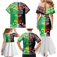 Cook Islands And Aotearoa Family Matching Mermaid Dress and Hawaiian Shirt Together For Te Tiriti O Waitangi LT05 - Polynesian Pride