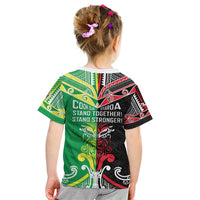 Cook Islands And Aotearoa Kid T Shirt Together For Te Tiriti O Waitangi