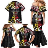 Niue And Aotearoa Family Matching Mermaid Dress and Hawaiian Shirt Together For Te Tiriti O Waitangi LT05 - Polynesian Pride