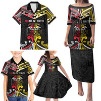 Niue And Aotearoa Family Matching Puletasi and Hawaiian Shirt Together For Te Tiriti O Waitangi LT05 - Polynesian Pride