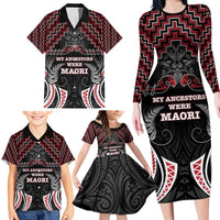Aotearoa Family Matching Long Sleeve Bodycon Dress and Hawaiian Shirt Proud To Be Maori LT05 - Polynesian Pride