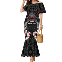 Aotearoa Family Matching Mermaid Dress and Hawaiian Shirt Proud To Be Maori LT05 Mom's Dress Red - Polynesian Pride
