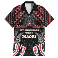 Aotearoa Family Matching Tank Maxi Dress and Hawaiian Shirt Proud To Be Maori LT05 Dad's Shirt - Short Sleeve Red - Polynesian Pride