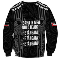 Aotearoa Toitu Te Tiriti Sweatshirt No Kiwi Without Iwi