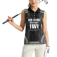 Aotearoa Toitu Te Tiriti Women Sleeveless Polo Shirt No Kiwi Without Iwi