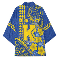 Personalised Hawaii Kaiser High School Kimono Tribal Tattoo With Hibiscus Flowers