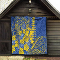 Hawaii Kaiser High School Quilt Tribal Tattoo With Hibiscus Flowers