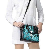 Hawaii Kapolei High School Shoulder Handbag Tribal Tattoo With Hibiscus Flowers