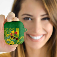 Hawaii Leilehua High School AirPods Case Tribal Tattoo With Hibiscus Flowers LT05 - Polynesian Pride