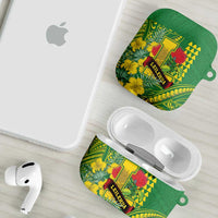 Hawaii Leilehua High School AirPods Case Tribal Tattoo With Hibiscus Flowers LT05 - Polynesian Pride